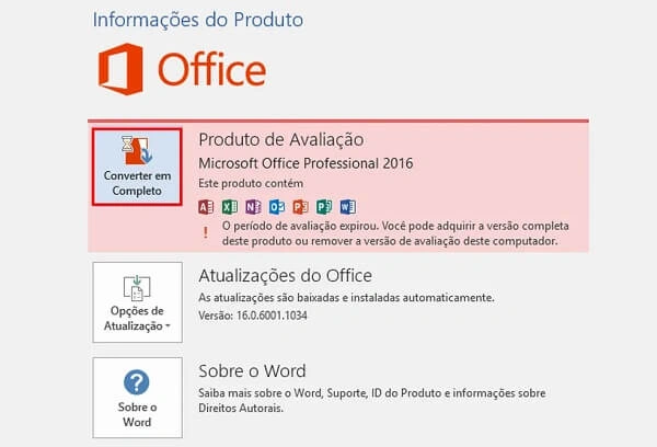 Ativador Office 2016 Gratis