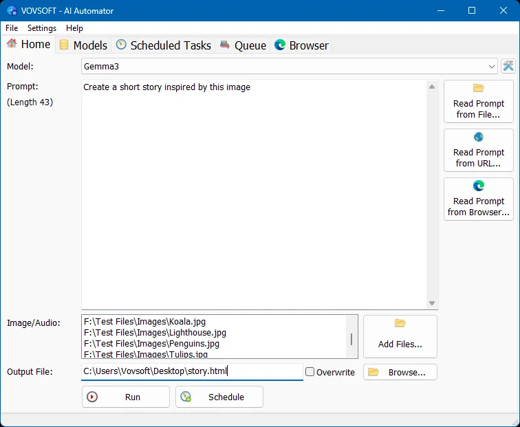 Baixar VovSoft AI Requester
