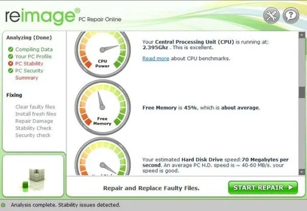 Chave De Linceça Do Reimage Pc Repair