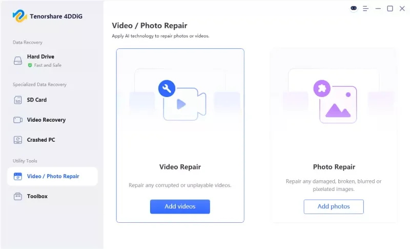 4DDiG Video Repair