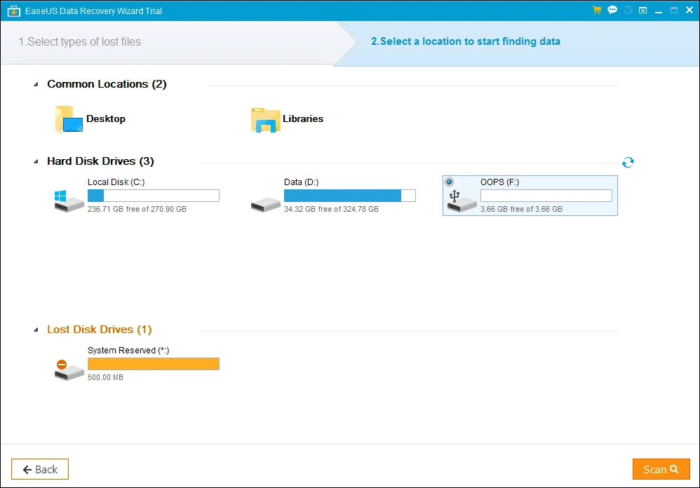 Easeus Data Recovery Wizard Free