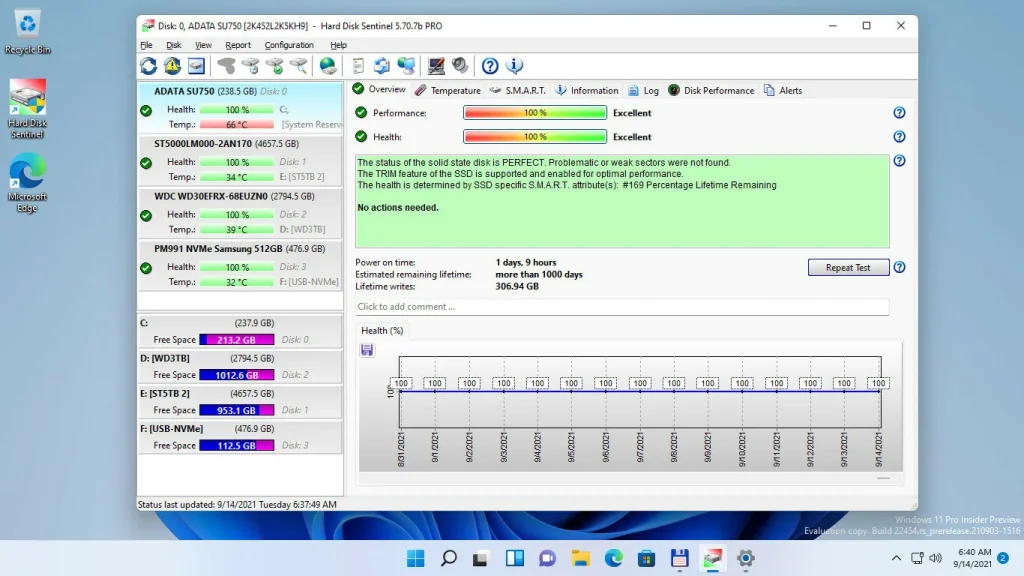 Hard Disk Sentinel Pro