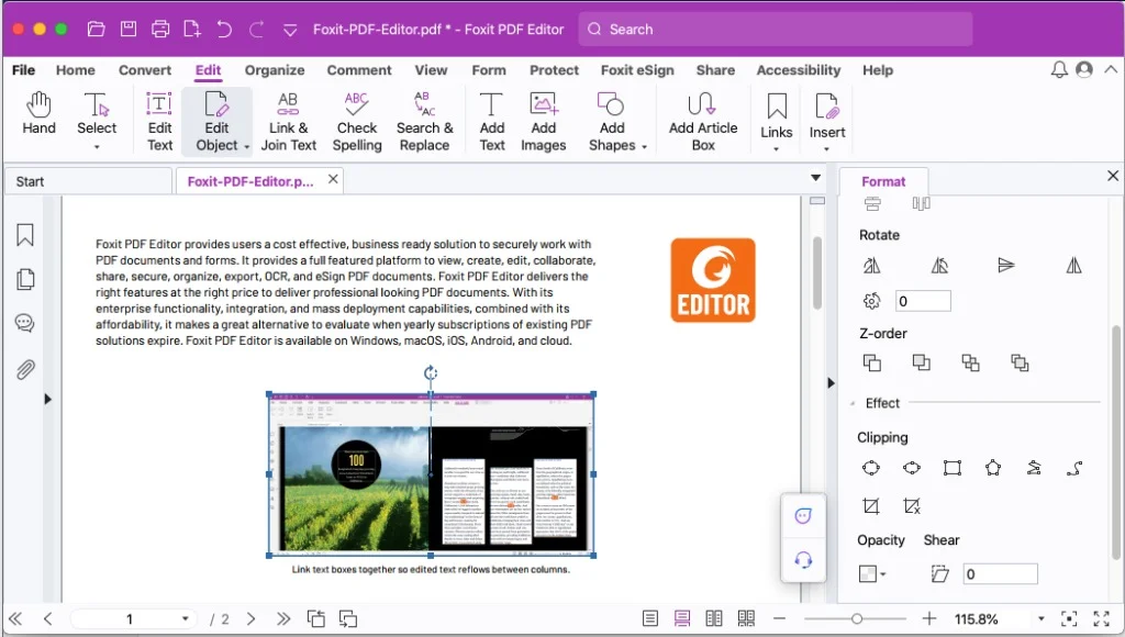 Foxit PDF Editor Pro
